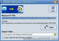 Naevius MySpace Converter screenshot